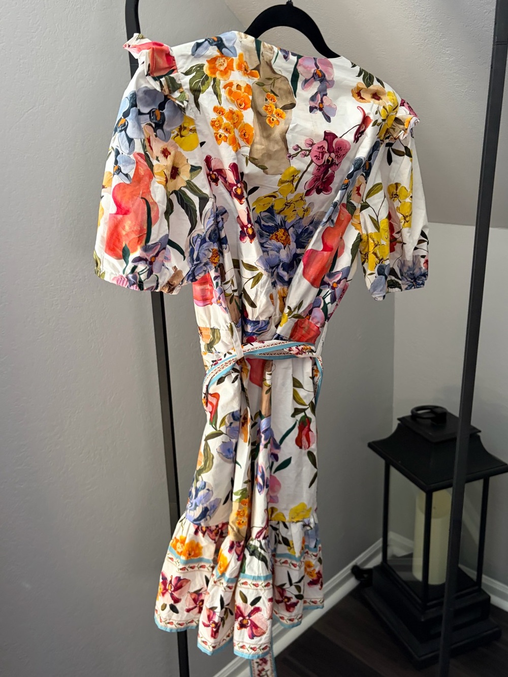 FARM RIO BEADED BELT FLORAL DRESS - Picture 4 of 4